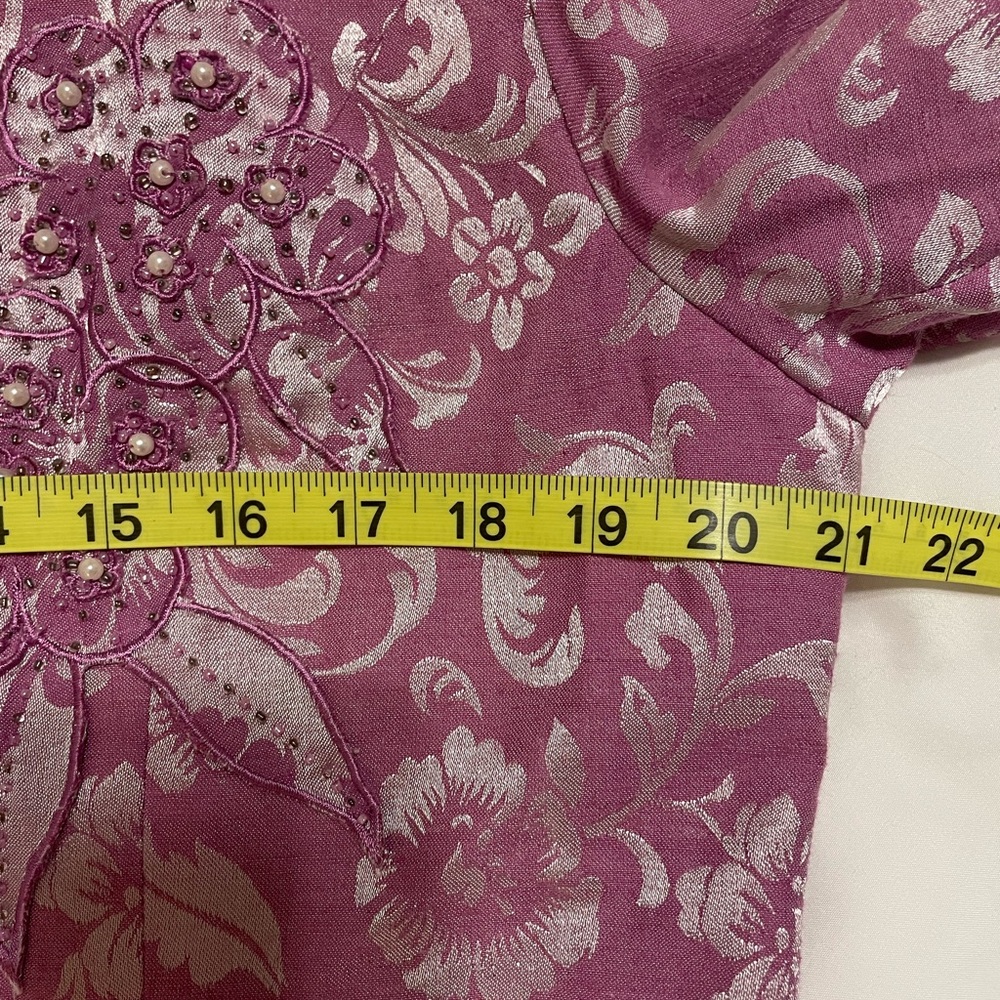 3 Piece Wm suit. Linen- cotton blend. Rose/lavender color. EUC. So feminine. - Picture 13 of 16